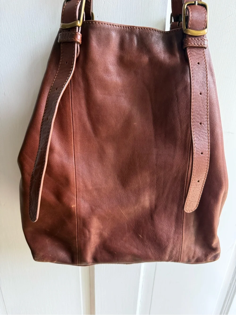 Dragon Diffusion Rust Brown Large Leather Shoulder Bag